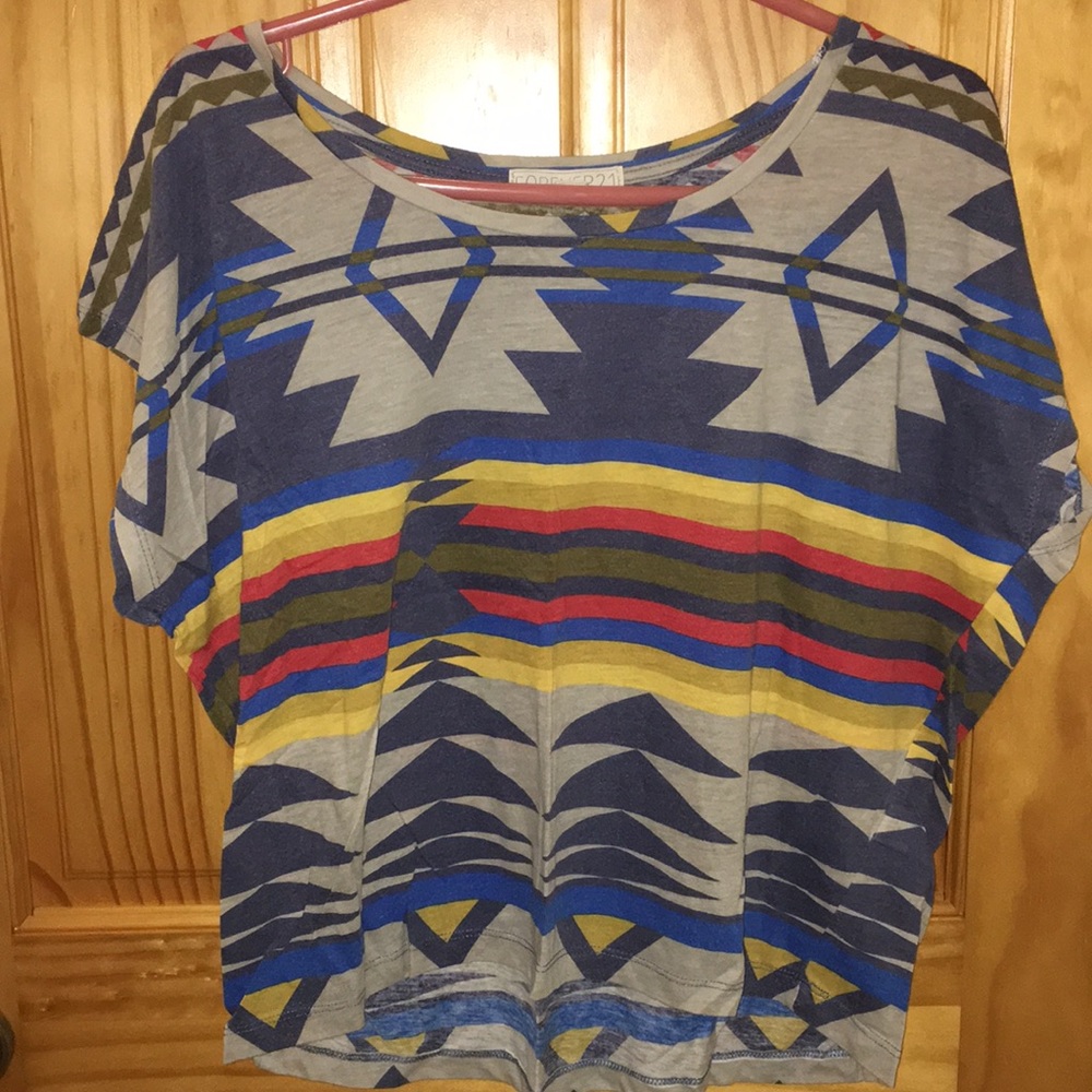 Tribal print tee shirt